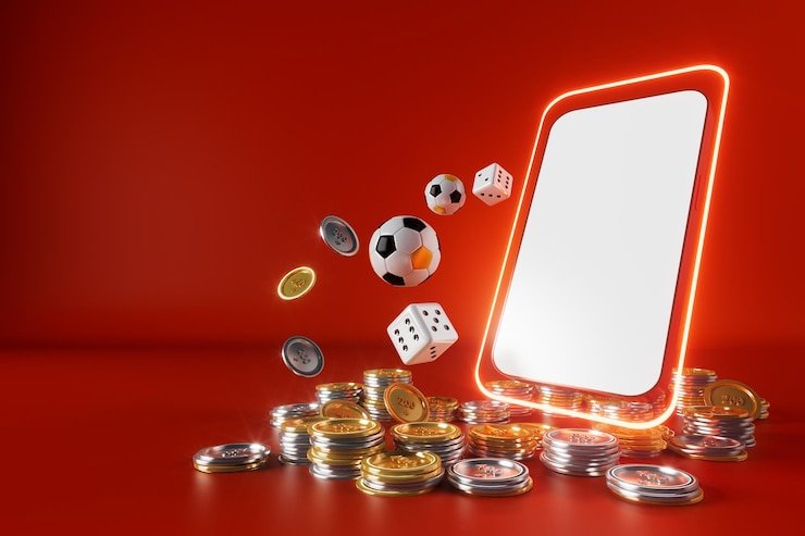 Antarmuka permainan Hot Pot di mochibet88 dengan simbol-simbol emas dan bertema Asia